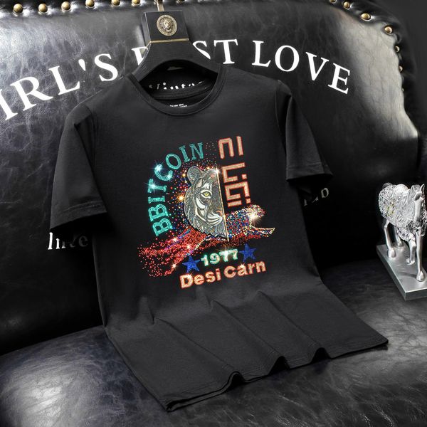 men's t-shirts designer summer new fashion brand heavy industry laser stamping half sleeve t-shirt men's slim mercerized cotton ti, White;black
men's t-shirts designer summer new fashion brand heavy industry laser stamping half sleeve t-shirt men's slim mercerized cotton ti, White;black