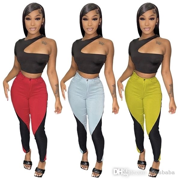women one shoulder irregular short sleeve t-shirt splicing pants two piece women set, Gray
women one shoulder irregular short sleeve t-shirt splicing pants two piece women set, Gray