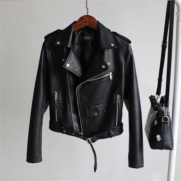 faux leather jacket women fashion bright colors black motorcycle coat short pu leather biker jacket female soft jacket 220815
faux leather jacket women fashion bright colors black motorcycle coat short pu leather biker jacket female soft jacket 220815