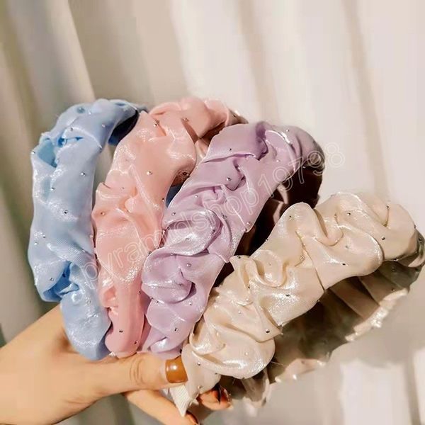 point pleated mesh headband girls drilling net yarn head hoop headwear elegant wide brimmed hairbands hair accessories, Slivery;white
point pleated mesh headband girls drilling net yarn head hoop headwear elegant wide brimmed hairbands hair accessories, Slivery;white
