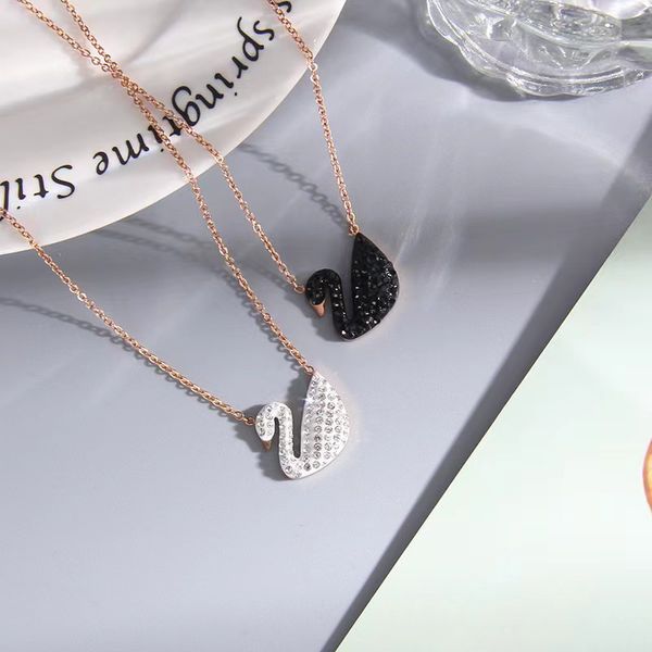 designer classic brand luxury swan crystal pendant necklace european and american fashion woman necklace 316l stainless steel jewelry, Silver
designer classic brand luxury swan crystal pendant necklace european and american fashion woman necklace 316l stainless steel jewelry, Silver