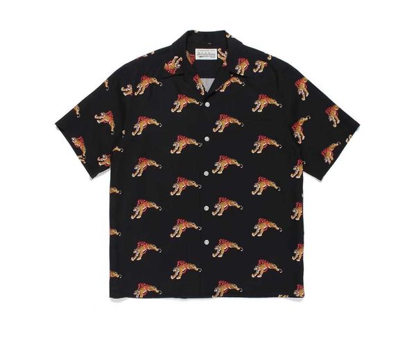 original new product wacko maria 22ss new tiger baihu fire circle small flying tiger printed short sleeve shirt, White;black
original new product wacko maria 22ss new tiger baihu fire circle small flying tiger printed short sleeve shirt, White;black