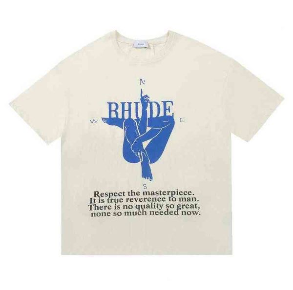 rhude american simple high street loose casual couple short sleeve t-shirt, White;black
rhude american simple high street loose casual couple short sleeve t-shirt, White;black