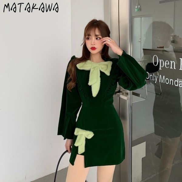 retro plush bow vestido de mujer ruffle collar aline mini women dress puff sleeve oneck femme robe korean clothing 210506, Black;gray
retro plush bow vestido de mujer ruffle collar aline mini women dress puff sleeve oneck femme robe korean clothing 210506, Black;gray