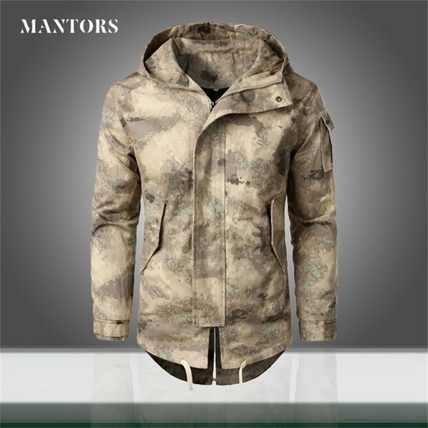 2020 autumn new men camouflage jacket casual slim fit windbreaker men s camo hooded overcoat zipper pocket jackets mid length lj201013, Black;brown
2020 autumn new men camouflage jacket casual slim fit windbreaker men s camo hooded overcoat zipper pocket jackets mid length lj201013, Black;brown