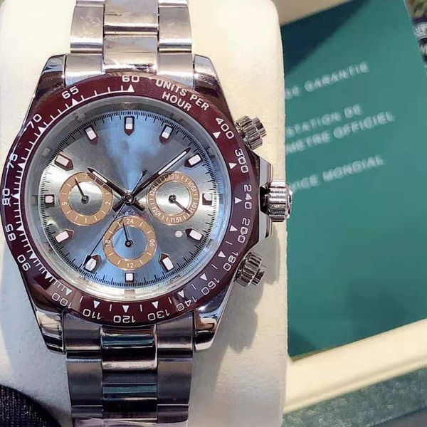 classic mens watches ceramic bezel luminous watch automatic imported mechanical movement wristwatch sapphire wristwatches 40mm, Slivery;brown
classic mens watches ceramic bezel luminous watch automatic imported mechanical movement wristwatch sapphire wristwatches 40mm, Slivery;brown