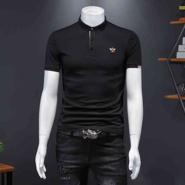 men's fashion personality trend new short-sleeved brand wholesale t-shirt with trendy simple embroidery harajuku style turtleneck indiv, White;black
men's fashion personality trend new short-sleeved brand wholesale t-shirt with trendy simple embroidery harajuku style turtleneck indiv, White;black