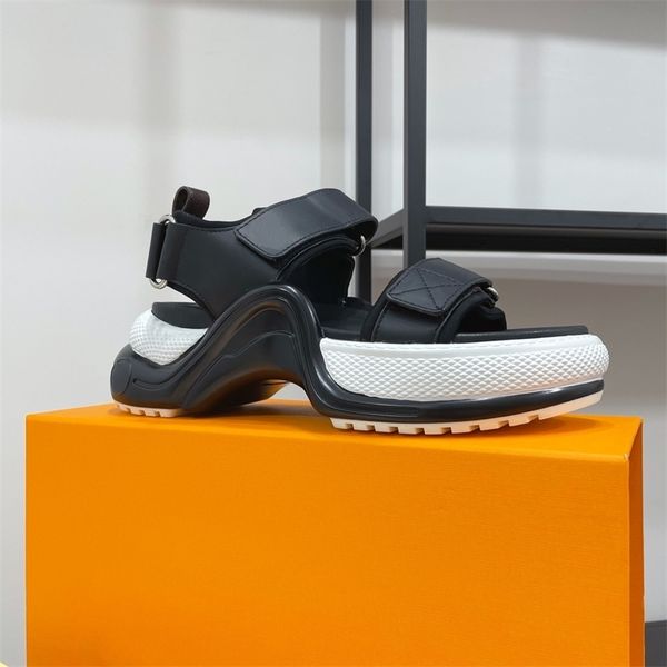 30% off 2022 slippers summer for women genuine leather platform gladiator sandals mixed colors hook thick bottom designer shoes chaussure fe, Black
30% off 2022 slippers summer for women genuine leather platform gladiator sandals mixed colors hook thick bottom designer shoes chaussure fe, Black