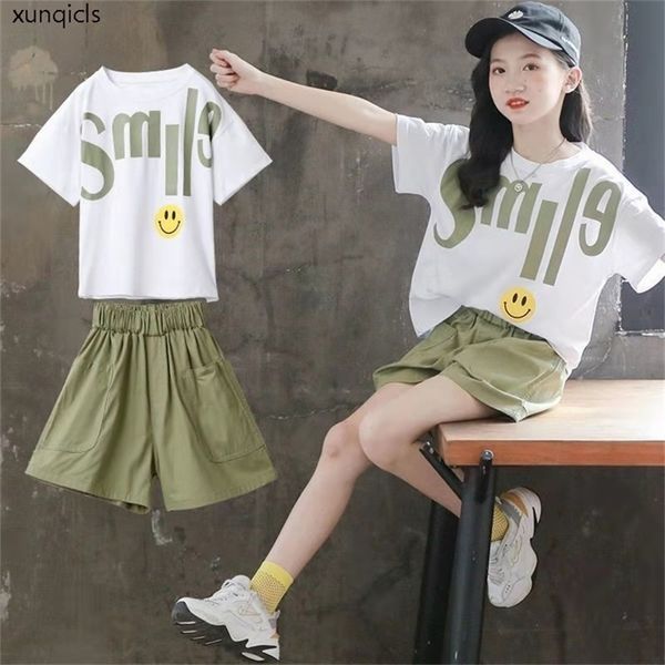 children summer suit girls short sleeve t-shirts +pants kids clothes 2pc kids casual outfits for girls clothing sets 220425, White
children summer suit girls short sleeve t-shirts +pants kids clothes 2pc kids casual outfits for girls clothing sets 220425, White