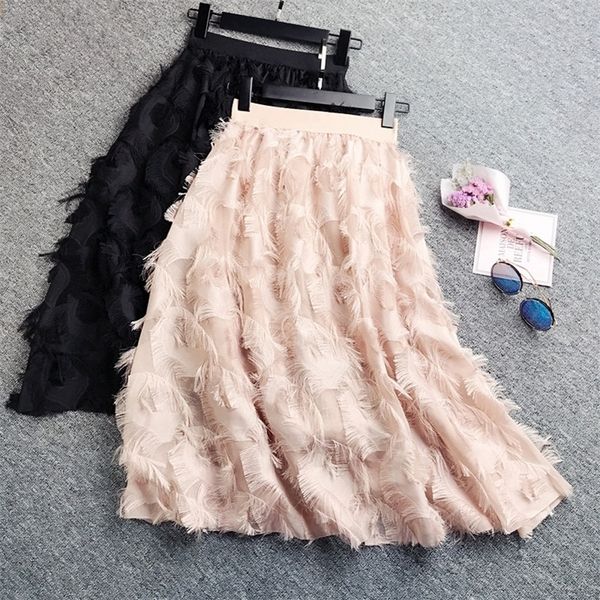 spring women pleated skirts fashion feather tassel pleated skirts high waisted elastic women casual party skirt 210306, Black
spring women pleated skirts fashion feather tassel pleated skirts high waisted elastic women casual party skirt 210306, Black