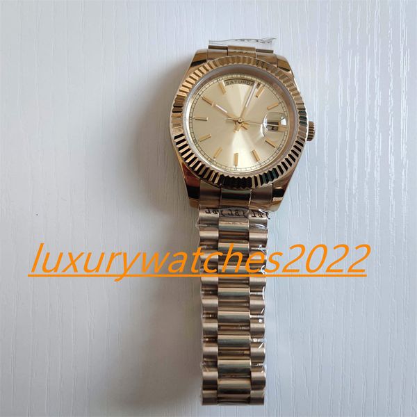 original box mens watch 36mm 118238 champagne gold dial automatic mechanical movement stainless steel sapphire wristwatch montre de luxe, Slivery;brown
original box mens watch 36mm 118238 champagne gold dial automatic mechanical movement stainless steel sapphire wristwatch montre de luxe, Slivery;brown