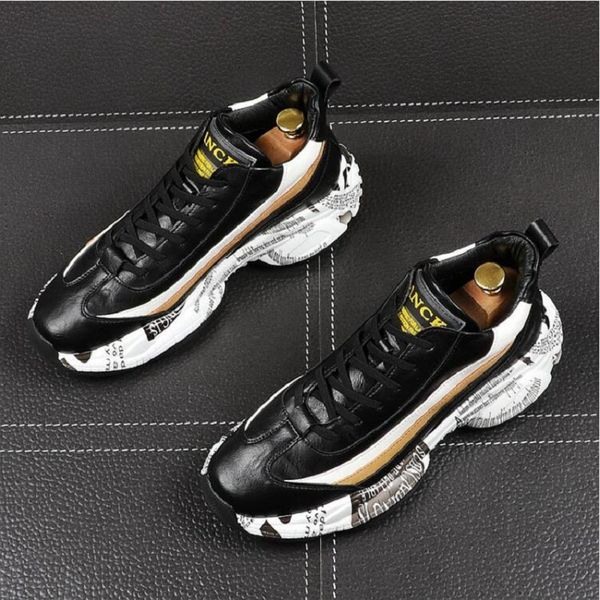 brand designer men's casual boots new crease resistant flat large youth dress sneaker collision shoes 1h15, Black
brand designer men's casual boots new crease resistant flat large youth dress sneaker collision shoes 1h15, Black