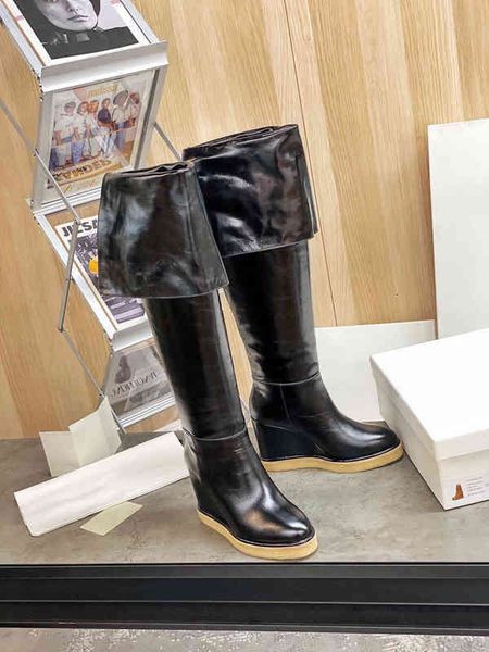 boots boots women's leather high heels round head compensation sole winter series special discount, Black
boots boots women's leather high heels round head compensation sole winter series special discount, Black