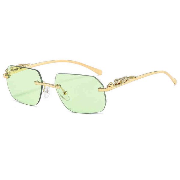 leopard metal men and women frameless modern glasses luxury brand designer punk sunglasses fashion shades uv400, White;black
leopard metal men and women frameless modern glasses luxury brand designer punk sunglasses fashion shades uv400, White;black