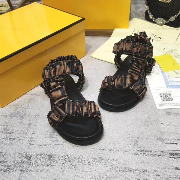 brown satin sandals designer sandal flat slipper women casual shoes soft print stretch satin summer beach slides flip flops with box 349, Black
brown satin sandals designer sandal flat slipper women casual shoes soft print stretch satin summer beach slides flip flops with box 349, Black