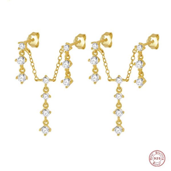 dangle & chandelier 925 sterling silver three zircons chain tassel earrings for women luxury stunning double studs wedding party jewelr
dangle & chandelier 925 sterling silver three zircons chain tassel earrings for women luxury stunning double studs wedding party jewelr