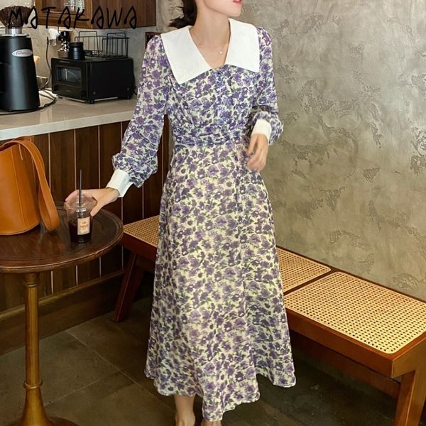 autumn french elegant dress contrast color peter pan collar retro floral women slim waist vestidos 210506, Black;gray
autumn french elegant dress contrast color peter pan collar retro floral women slim waist vestidos 210506, Black;gray