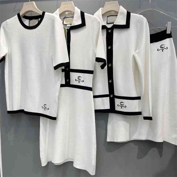 g ~ spring and summer simple elegant waist closed knit dress ol skirt polo collar casual sports tf82, Black;gray
g ~ spring and summer simple elegant waist closed knit dress ol skirt polo collar casual sports tf82, Black;gray