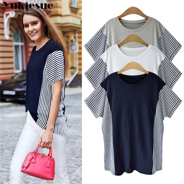 striped summer short sleeve women batwing ladies camisetas feminina fashion t shirt blusas 210412, White
striped summer short sleeve women batwing ladies camisetas feminina fashion t shirt blusas 210412, White