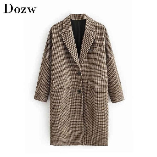 fashion winter plaid long coats women single breasted casual jackets for ladies vintage elegant long sleeve pockets coat 210414, Black
fashion winter plaid long coats women single breasted casual jackets for ladies vintage elegant long sleeve pockets coat 210414, Black
