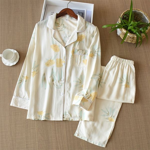 women's summer cotton longsleeved trousers night suit fresh big flower sleepwear cotton comfortable and breathable pajamas suit t200429, Black;red
women's summer cotton longsleeved trousers night suit fresh big flower sleepwear cotton comfortable and breathable pajamas suit t200429, Black;red
