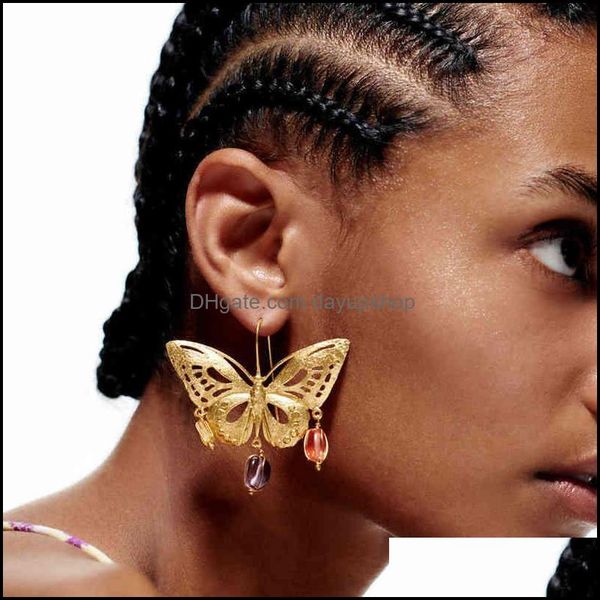 charm earrings jewelry za metal gold-color cutout butterfly womens exaggerated classic dangle banquet acces dhzxg, Golden
charm earrings jewelry za metal gold-color cutout butterfly womens exaggerated classic dangle banquet acces dhzxg, Golden