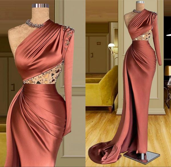 elegant one shoulder crystal long mermaid prom dresses 2022 plus size dubai arabic satin sheer ruched formal party evening gowns vestidos de, Black
elegant one shoulder crystal long mermaid prom dresses 2022 plus size dubai arabic satin sheer ruched formal party evening gowns vestidos de, Black