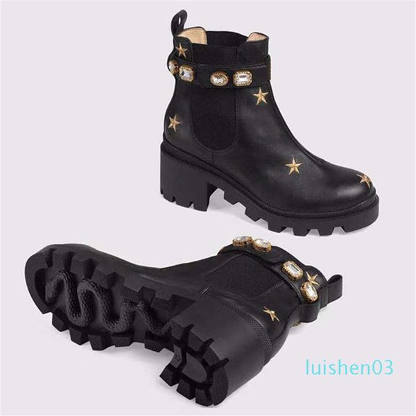 2019 womens leather shoes lace up ribbon belt buckle ankle boots factory direct female rough heel round head size35-273l, Black
2019 womens leather shoes lace up ribbon belt buckle ankle boots factory direct female rough heel round head size35-273l, Black