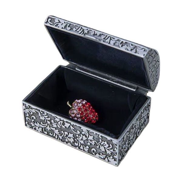 vintage metal jewelry box small trinket storage organizer box chest ring case for girls women, tin color cx220443, Silver
vintage metal jewelry box small trinket storage organizer box chest ring case for girls women, tin color cx220443, Silver