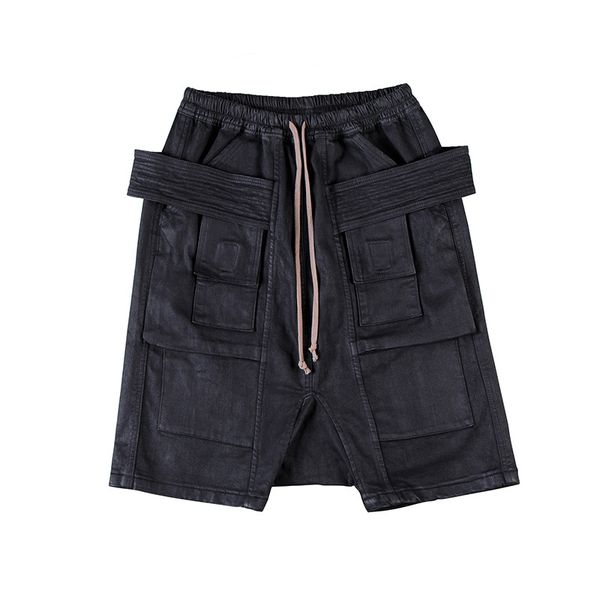 high street rick wax coating washed denim shorts designer sweatpants men trousers streetwear women's pants owens men's clothing, White;black
high street rick wax coating washed denim shorts designer sweatpants men trousers streetwear women's pants owens men's clothing, White;black