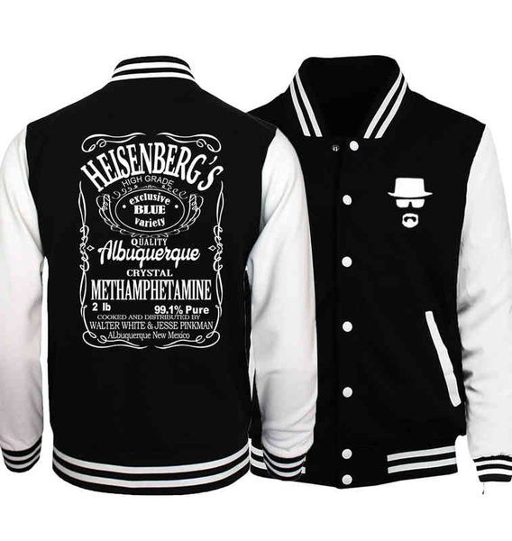 men's baseball uniforms american drama heisen breaking bad jacket fashionable clothing, Black;brown
men's baseball uniforms american drama heisen breaking bad jacket fashionable clothing, Black;brown