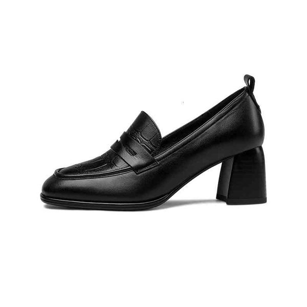 dress shoes autumn and winter women's shoes round head thick heels high embossed cow leather leffer commuting deep mouth single hc8j, Black
dress shoes autumn and winter women's shoes round head thick heels high embossed cow leather leffer commuting deep mouth single hc8j, Black
