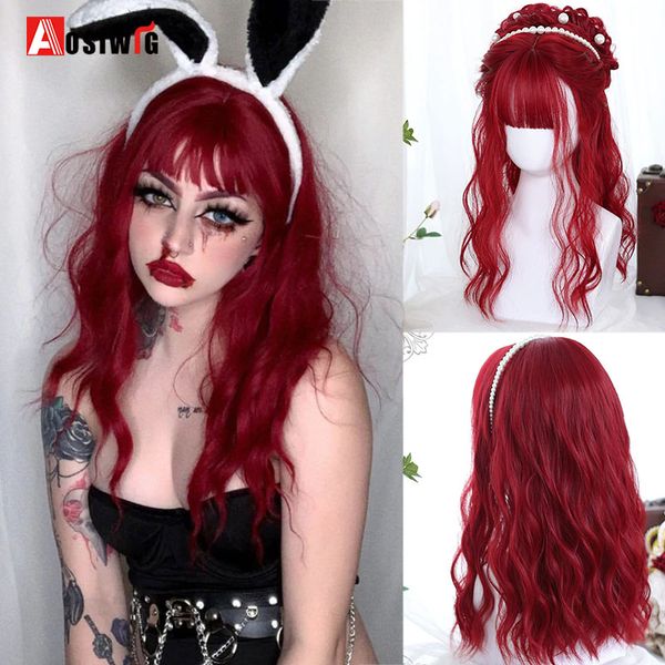 costume accessories synthetic wavy long wig bob lolita natural hair with bangs red cosplay anime halloween wigs for women feamle, Silver
costume accessories synthetic wavy long wig bob lolita natural hair with bangs red cosplay anime halloween wigs for women feamle, Silver