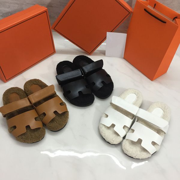 fur furry slide designer slippers chypre h classic flat sandals winter lady warm shoes, Black
fur furry slide designer slippers chypre h classic flat sandals winter lady warm shoes, Black