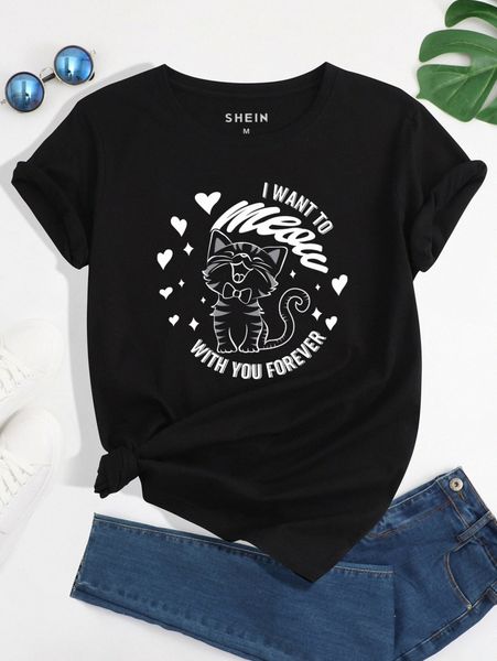 heart & slogan graphic tee z99z#, White
heart & slogan graphic tee z99z#, White