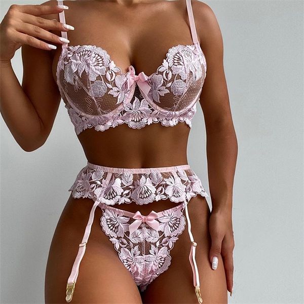 yimunancy 3-piece embroidery lace bra set women bow bra underwire + panty underwear set ladies 2 colors lingerie set 220513, Red;black
yimunancy 3-piece embroidery lace bra set women bow bra underwire + panty underwear set ladies 2 colors lingerie set 220513, Red;black