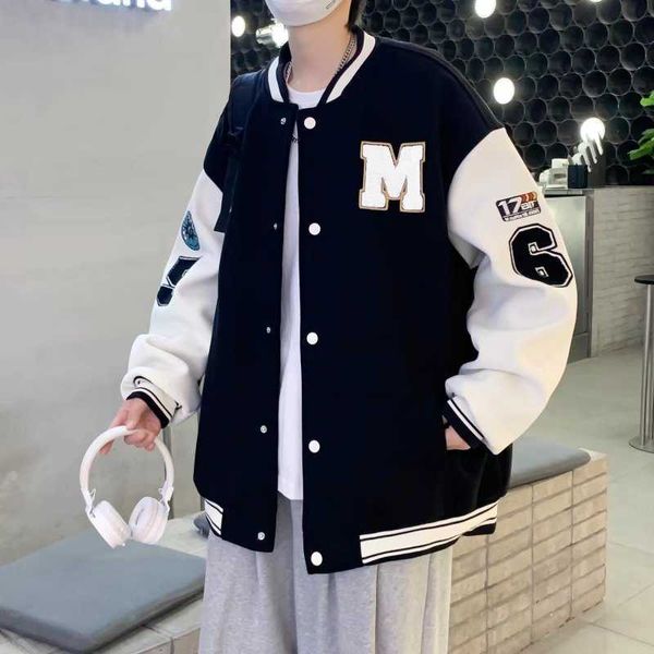 men's jackets streetwear baseball uniform oversized coat student youth women loose casual fashion jacket y2302, Black;brown
men's jackets streetwear baseball uniform oversized coat student youth women loose casual fashion jacket y2302, Black;brown
