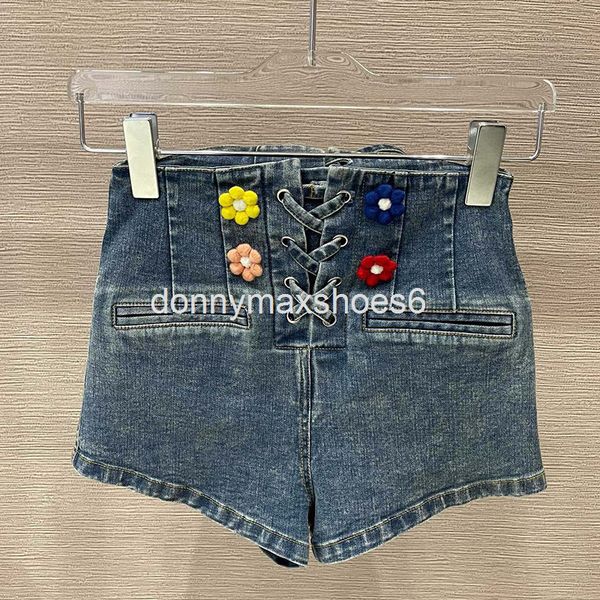 women's jeans special three-dimensional flower denim shorts summer age reduction versatile high waist slim bandage straight pants, Blue
women's jeans special three-dimensional flower denim shorts summer age reduction versatile high waist slim bandage straight pants, Blue