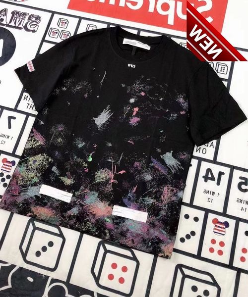50% discount off short fireworks star graffiti ow loose round neck t-shirt half sleeve fashion brand white factory direct sale, White;black
50% discount off short fireworks star graffiti ow loose round neck t-shirt half sleeve fashion brand white factory direct sale, White;black