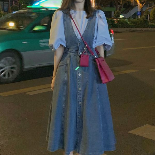 casual dresses designer 3258# denim skirt suspender dress shirt two piece suit women's spring and autumn style nwtp, Black;gray
casual dresses designer 3258# denim skirt suspender dress shirt two piece suit women's spring and autumn style nwtp, Black;gray