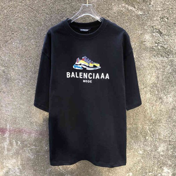 2022 designer bal t shirt aimenpan original paris toothbrush embroidered master shoes men's and women's loose large cotton short s, White;black
2022 designer bal t shirt aimenpan original paris toothbrush embroidered master shoes men's and women's loose large cotton short s, White;black