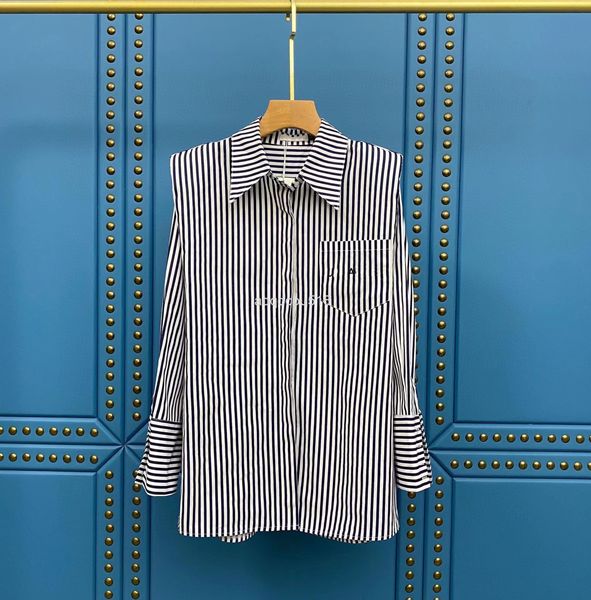 women's blouses & shirts early spring jl letter embroidered shoulder pad splicing long sleeve loose large casual stripe age reducing sh, White
women's blouses & shirts early spring jl letter embroidered shoulder pad splicing long sleeve loose large casual stripe age reducing sh, White