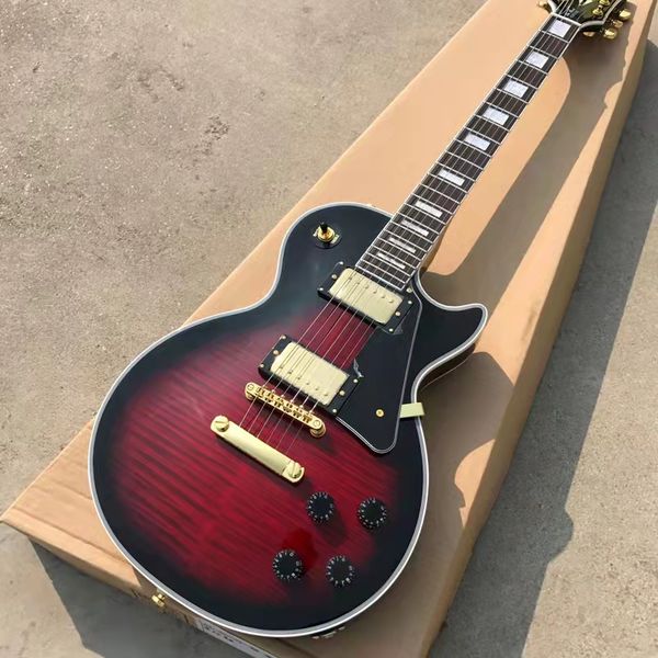 red wine color panel black frame electric guitar affordable price mail package home
red wine color panel black frame electric guitar affordable price mail package home