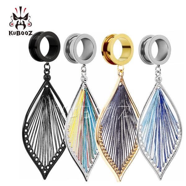 kubooz stainless steel color wire woven leaf pendant ear piercing plugs tunnels body jewelry earring gauges stretchers expanders wholesale 6, Silver
kubooz stainless steel color wire woven leaf pendant ear piercing plugs tunnels body jewelry earring gauges stretchers expanders wholesale 6, Silver