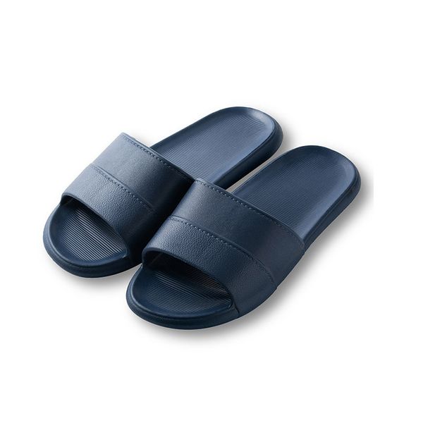 t3541 rubber leather slippers mens sandals navy, Black