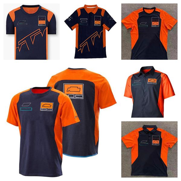 motorcycle racing polo shirt 2022 team short-sleeved shirt with the same custom