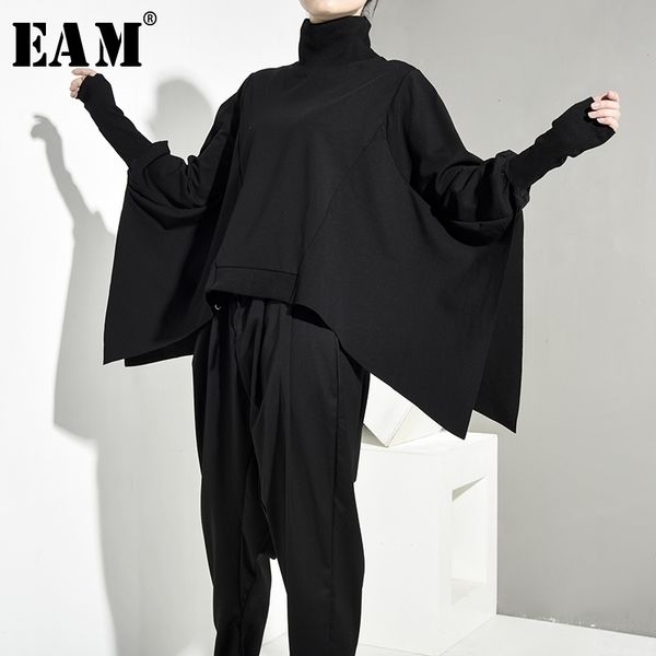 eam loose fit black oversize back long sweatshirt high collar long sleeve women big size fashion spring autumn oa8690 y200610
eam loose fit black oversize back long sweatshirt high collar long sleeve women big size fashion spring autumn oa8690 y200610