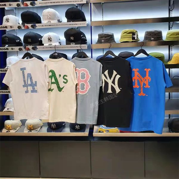 women's t-shirt designer 2022 spring and summer new korean mlb cashew nut old flower ny embroidered letter casual loose cotton couple r, White
women's t-shirt designer 2022 spring and summer new korean mlb cashew nut old flower ny embroidered letter casual loose cotton couple r, White
