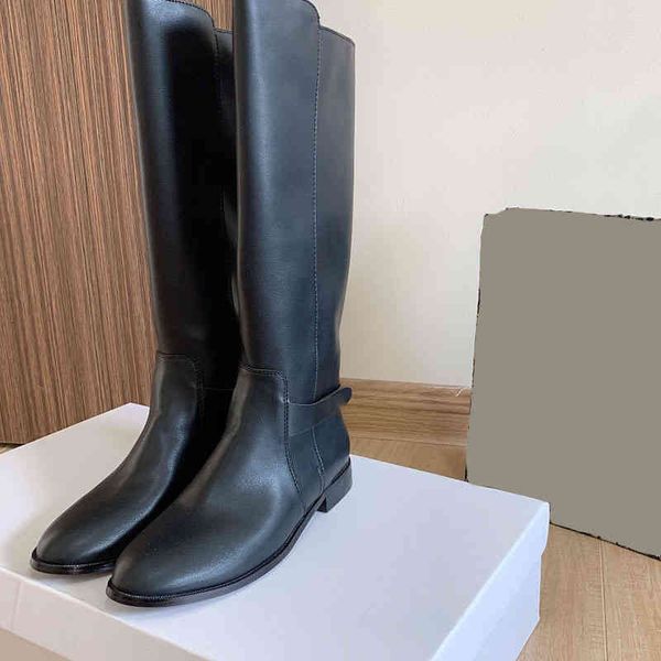 boots autumn straight knight boots low heel women's versatile flat bottomed riding high tube metal buckle, Black
boots autumn straight knight boots low heel women's versatile flat bottomed riding high tube metal buckle, Black