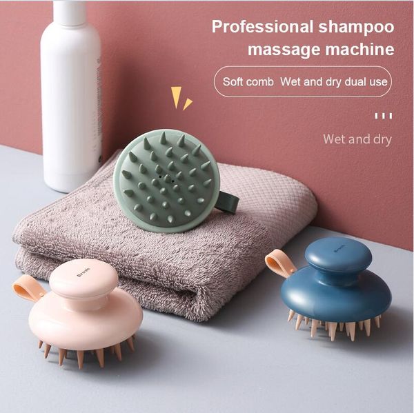 multifunctional shampoo brush handheld abs silicone head massage comb professional shampoo massager hair styling tool, Silver
multifunctional shampoo brush handheld abs silicone head massage comb professional shampoo massager hair styling tool, Silver